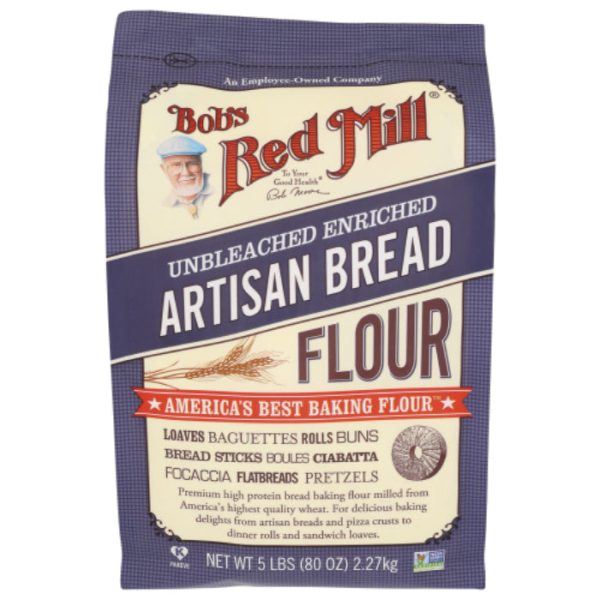 Bob s Red Mill - Flour, Bread, Artisan, 5 LB - Pack of 8 Sale