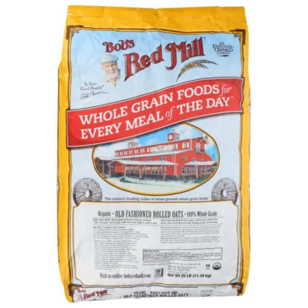 Bob s Red Mill - Organic Whole Grain Rolled Oats, 25 lb Online Sale