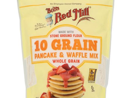 Bob s Red Mill - Mix, Pancake & Waffle, 10 Grain, 24 OZ - Pack of 4 Discount