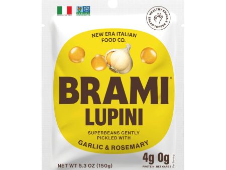 Brami Lupini - Garlic & Rosemary Beans Snack, 5.3 oz on Sale