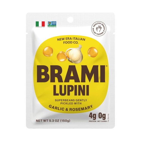 Brami Lupini - Garlic & Rosemary Beans Snack, 5.3 oz on Sale