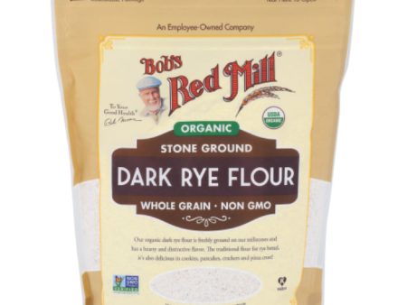 Bob s Red Mill - Flour, Rye, Dark, Organic, 20 OZ - Pack of 4 For Discount