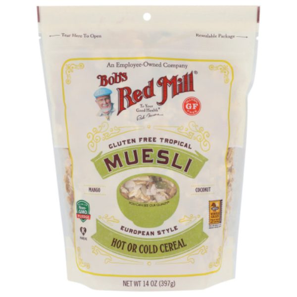 Bob s Red Mill - Cereal Muesli, Tropical, 14 OZ - Pack of 4 Online now