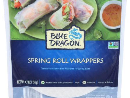 Blue Dragon - Spring Roll Wrapper, 4.7 oz (Pack of 12) Hot on Sale