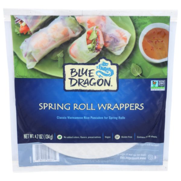 Blue Dragon - Spring Roll Wrapper, 4.7 oz (Pack of 12) Hot on Sale