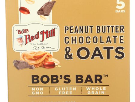 Bob s Red Mill - Oat Bar PB Chocolate, 5Pk, 7.4 OZ - Pack of 6 Fashion