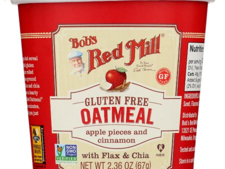 Bob s Red Mill - Oatmeal Cup, Apple Cinnamon, 2.36 OZ - Pack of 12 Cheap