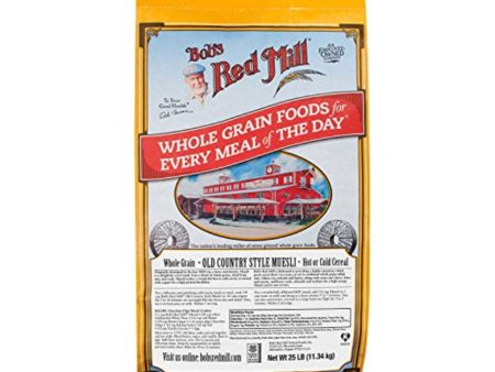 Bob s Red Mill - Whole Grain Old Country Style Muesli Cereal, 25 lb Supply