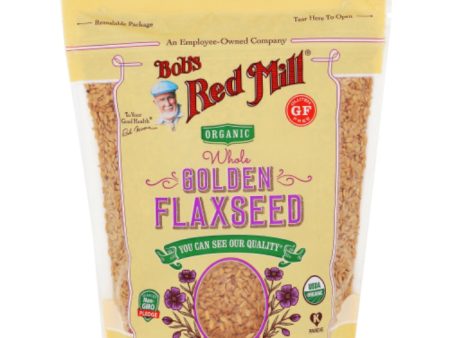 Bob s Red Mill - Flaxseed, Golden, Organic, 13 OZ - Pack of 4 Supply