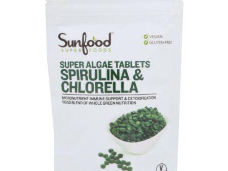 Sunfood Superfoods - Super Algae Tablets Spirulina & Chlorella Hot on Sale