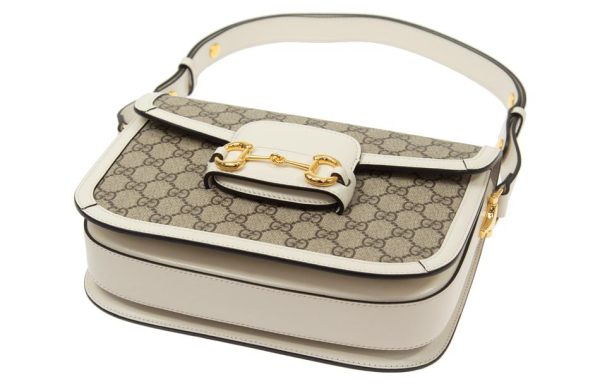 (WMNS) Gucci 1955 SeriesButton Single Shoulder Bag White 602204-92TCG-9761 For Sale