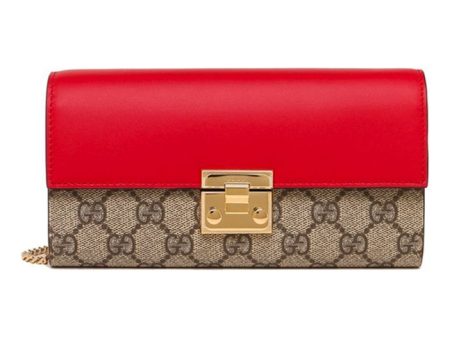 (WMNS) Gucci Padlock Long Single Shoulder Bag Red 453506-KLQIG-9784 Supply