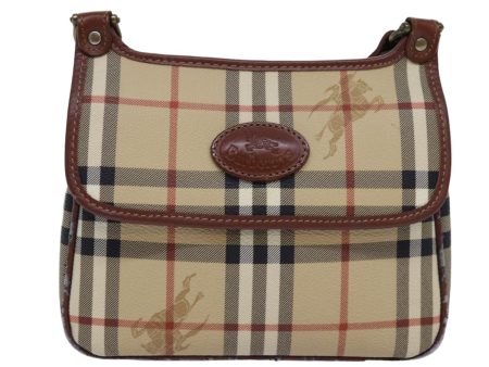 Burberry Nova Check Beige Leather Shoulder Bag (Arinah bags) Online