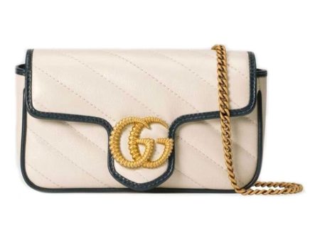 (WMNS) Gucci Marmont Series Shoulder Bag Mini White 574969-0OLFX-9085 Online