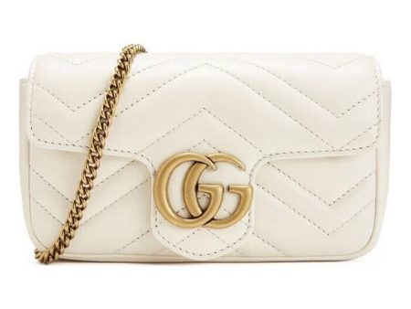 (WMNS) Gucci Silver GG Marmont Leather Tote Bag  White  476433-DSVRT-9022 Sale