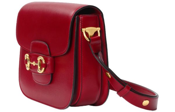 (WMNS) Gucci 1955Button Vintage Single Shoulder Bag Red 602204-1DB0G-6638 Online Sale