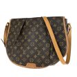 Louis Vuitton Menilmontant Brown Canvas Handbag (Arinah bags) For Sale