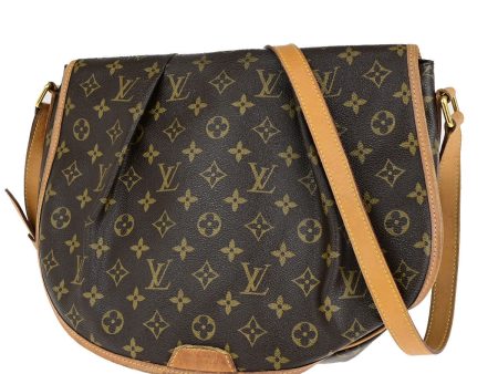 Louis Vuitton Menilmontant Brown Canvas Handbag (Arinah bags) For Sale