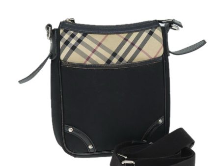 Burberry Nova Check Black Canvas Shoulder Bag (Arinah bags) Sale