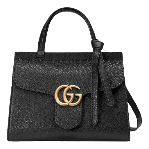 (WMNS) Gucci Cowhide GG Marmont Logo Single-Shoulder Bag Black 442622-A7M0T-1000 For Discount