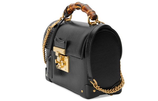 (WMNS) Gucci Padlock Series Bamboo Single Shoulder Bag Small Black 603221-1DBRG-1000 For Cheap