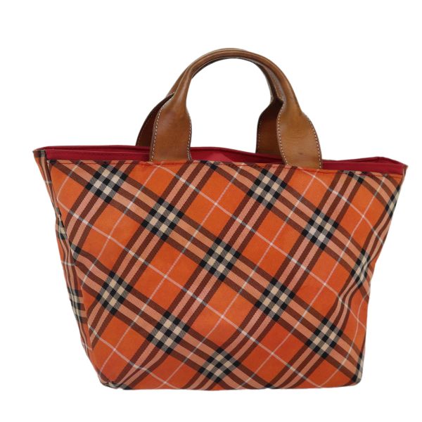 Burberry Nova Check Orange Synthetic Handbag (Arinah bags) Discount