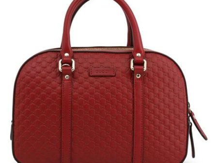 (WMNS) Gucci Logo Embossing Leather handbag Red Classic 510286-BMJ1G-6420 For Discount