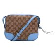 (WMNS) Gucci Logo Canvas Shoulder Messenger Bag   Sky Blue 449413-KY9LG-8611 Online Hot Sale