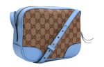 (WMNS) Gucci Logo Canvas Shoulder Messenger Bag   Sky Blue 449413-KY9LG-8611 Online Hot Sale