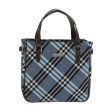 Burberry Nova Check Blue Synthetic Handbag (Arinah bags) For Cheap