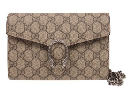 (WMNS) Gucci Dionysus Tiger Head Logo Canvas Chain Shoulder Messenger Bag Mini Red Classic 401231-KHNSN-8698 For Discount