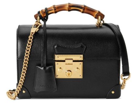 (WMNS) Gucci Padlock Series Bamboo Single Shoulder Bag Small Black 603221-1DBRG-1000 For Cheap