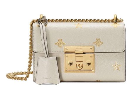 (WMNS) Gucci Padlock Bee Star Small-Sized Single-Shoulder Bag White 432182-DJ2LG-8711 Online now