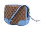 (WMNS) Gucci Logo Canvas Shoulder Messenger Bag   Sky Blue 449413-KY9LG-8611 Online Hot Sale