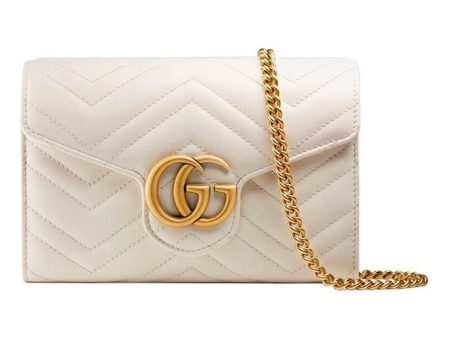 (WMNS) Gucci Marmont Series Single Shoulder Bag mini White 474575-DTD1T-9022 For Cheap