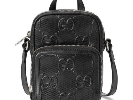 (WMNS) Gucci Logo PatternPrint SingleShoulderBag Black 658553-1W3AN-1000 Sale