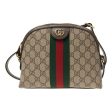 (WMNS) Gucci Ophidia Gold Logo Retro GG Stripe Webbing Canvas Shoulder Messenger Bag Small   Brown 499621-K05NG-8745 Online Sale