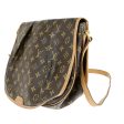 Louis Vuitton Menilmontant Brown Canvas Handbag (Arinah bags) For Sale