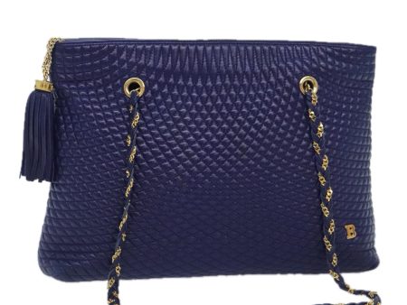 Bally Blue Leather Shoulder Bag (Arinah bags) Discount