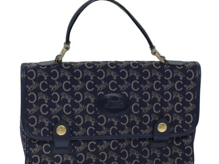 Céline Macadam Navy Canvas Handbag (Arinah bags) Discount