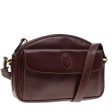 Cartier Must De Cartier Burgundy Leather Shoulder Bag (Arinah bags) on Sale