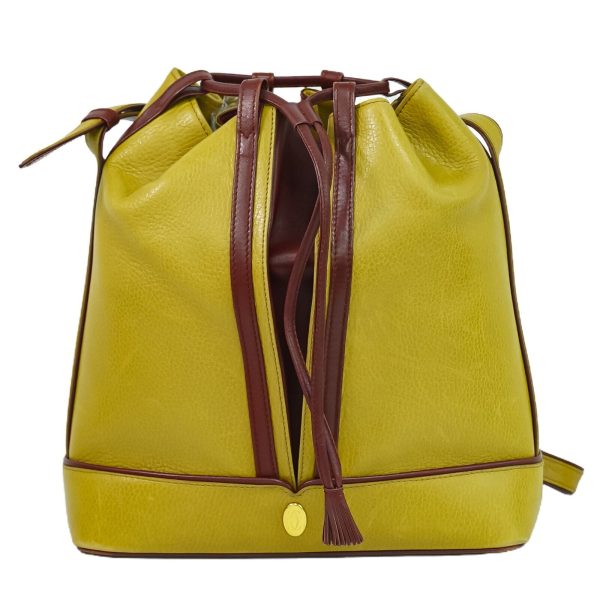 Cartier Yellow Leather Shoulder Bag (Arinah bags) For Cheap