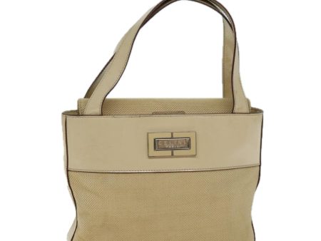 Céline Beige Canvas Handbag (Arinah bags) For Sale