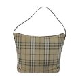 Burberry Nova Check Beige Suede Shoulder Bag (Arinah bags) For Cheap