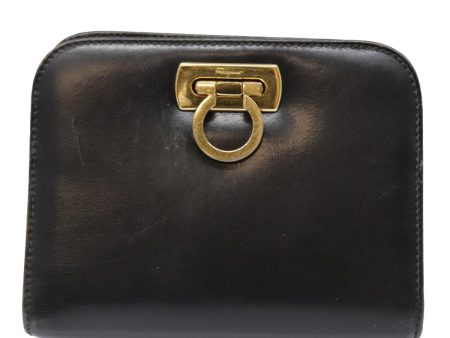 Salvatore Ferragamo Gancio Black Leather Shoulder Bag (Arinah bags) Online Sale