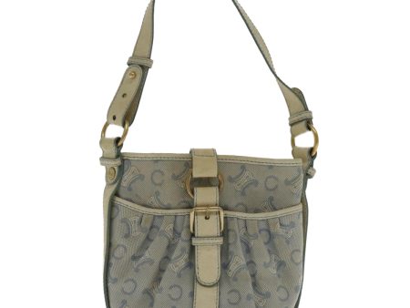 Céline Blue Canvas Shoulder Bag (Arinah bags) For Sale