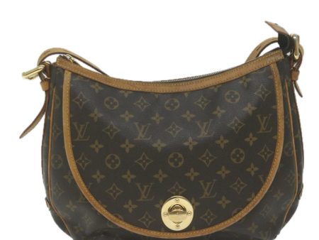 Louis Vuitton Tulum Brown Canvas Shoulder Bag (Arinah bags) For Sale