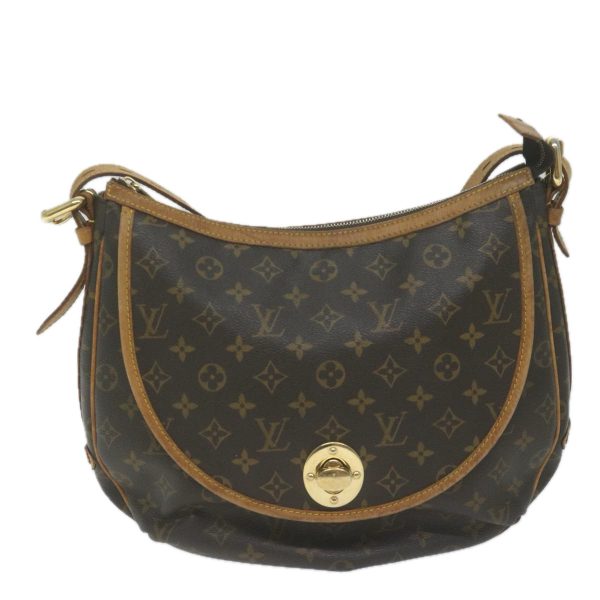 Louis Vuitton Tulum Brown Canvas Shoulder Bag (Arinah bags) For Sale