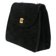 Chanel Vintage Black Suede Shoulder Bag (Arinah bags) on Sale