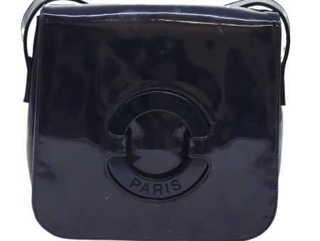 Céline Navy Patent Leather Shoulder Bag (Arinah bags) Online Sale